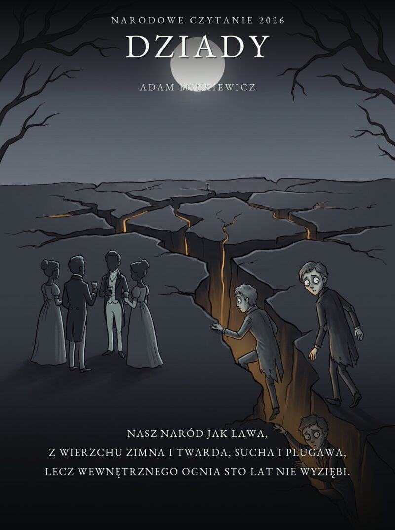 Plakat — Naród jak lawa
